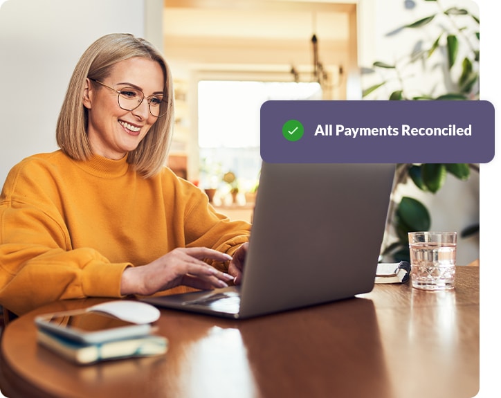 All payments reconciled using Auto Pay